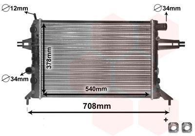 VAN WEZEL radiatorius, variklio aušinimas 37002272